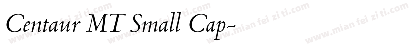 Centaur MT Small Cap字体转换